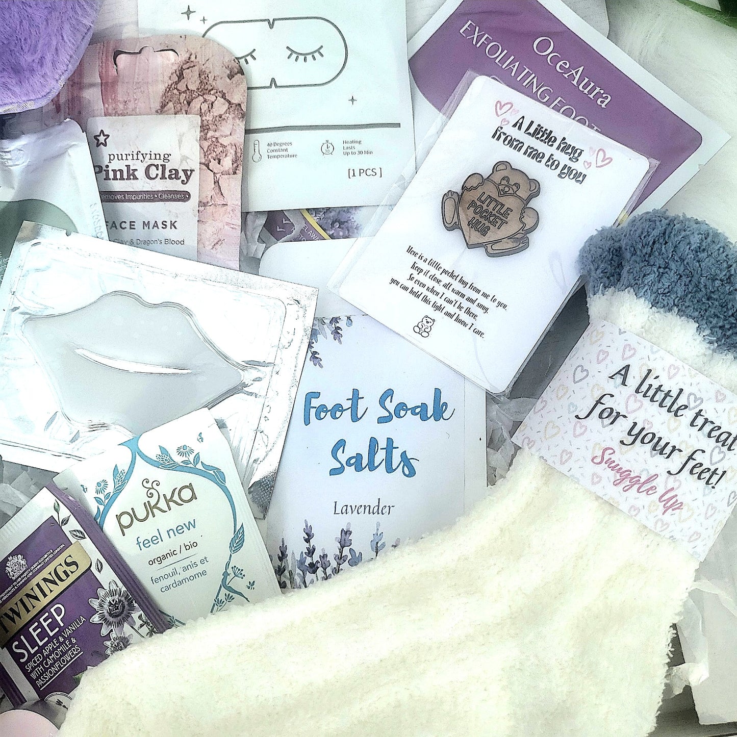 Cozy Night In Spa Gift Box: Winter Self-Care Pamper Hamper