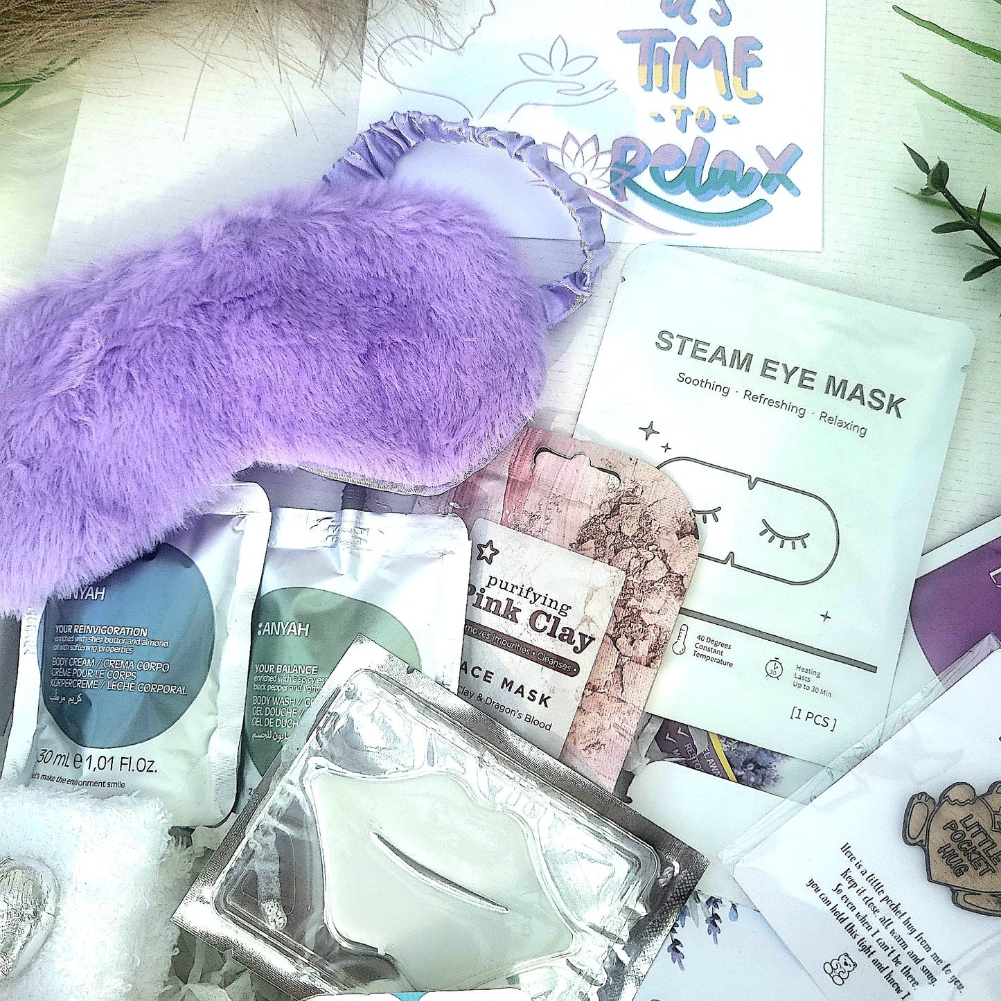 Cozy Night In Spa Gift Box: Winter Self-Care Pamper Hamper