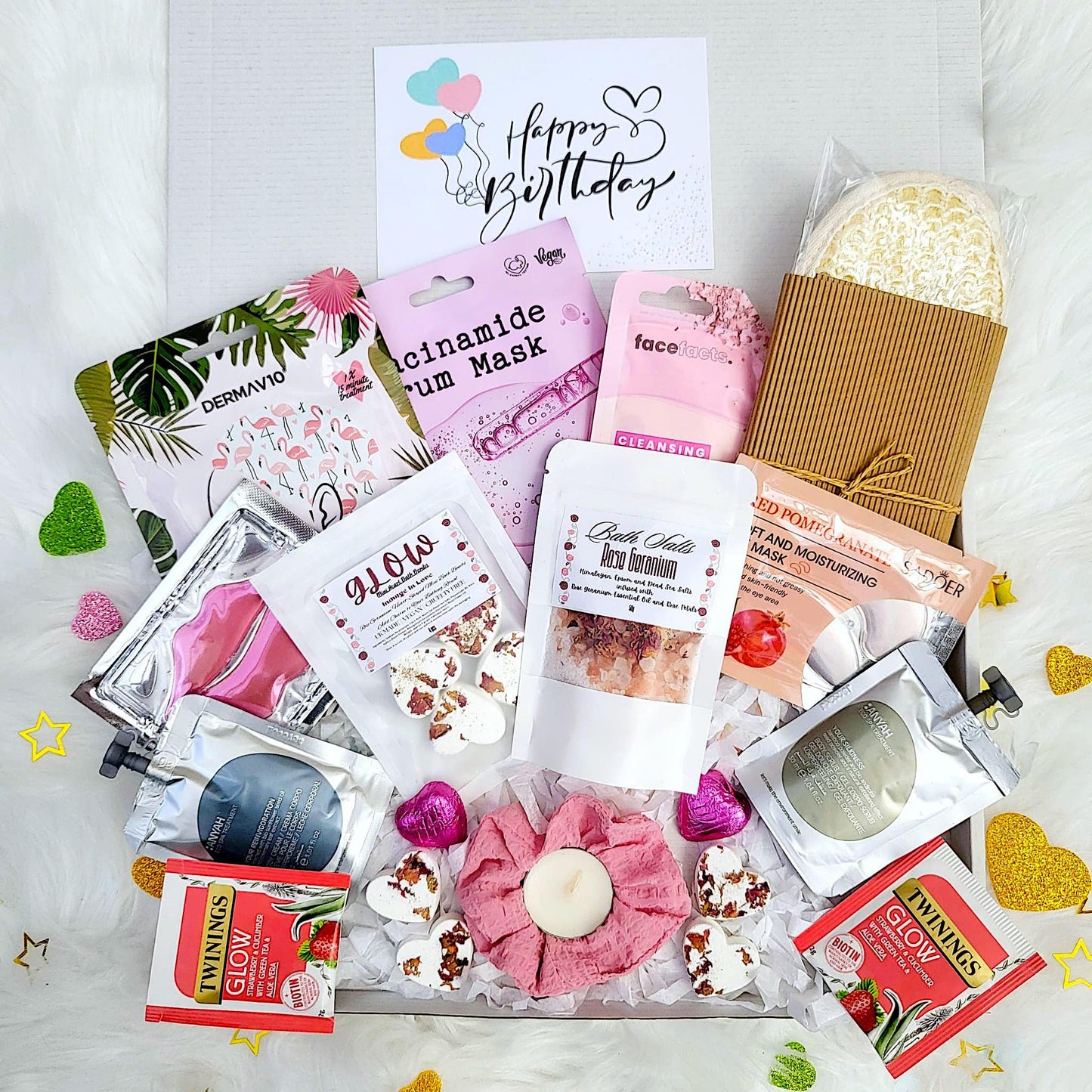 Lavender Blue Spa Gift Box for Her: New Job, Congratulations, Colleague Relaxation Pamper Hamper