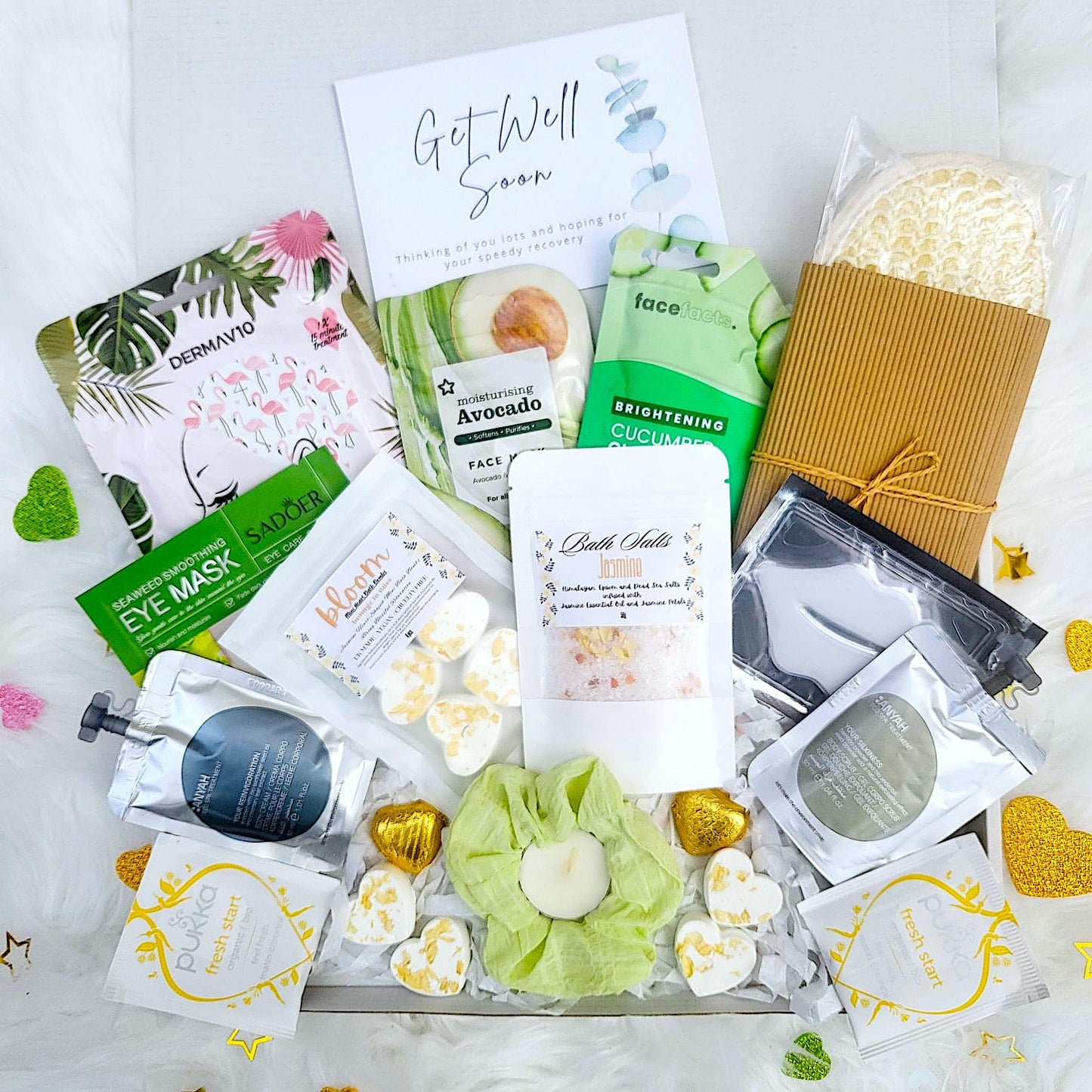 Autumn Sunshine Spa Gift Box: Self-Care Pamper Hamper, Birthday, Thinking of You
