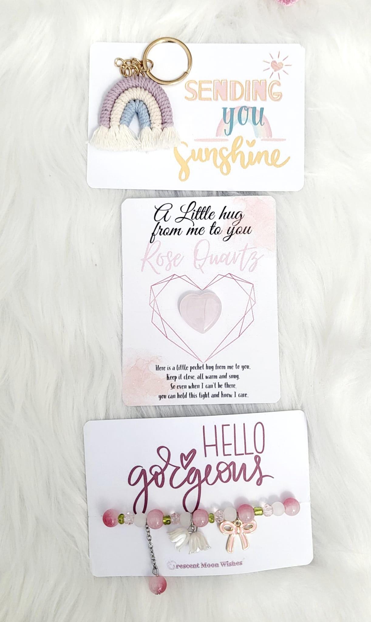 Ultimate Spa Care Package Gift Box: Rose Quartz Warm Love Hug in a Box