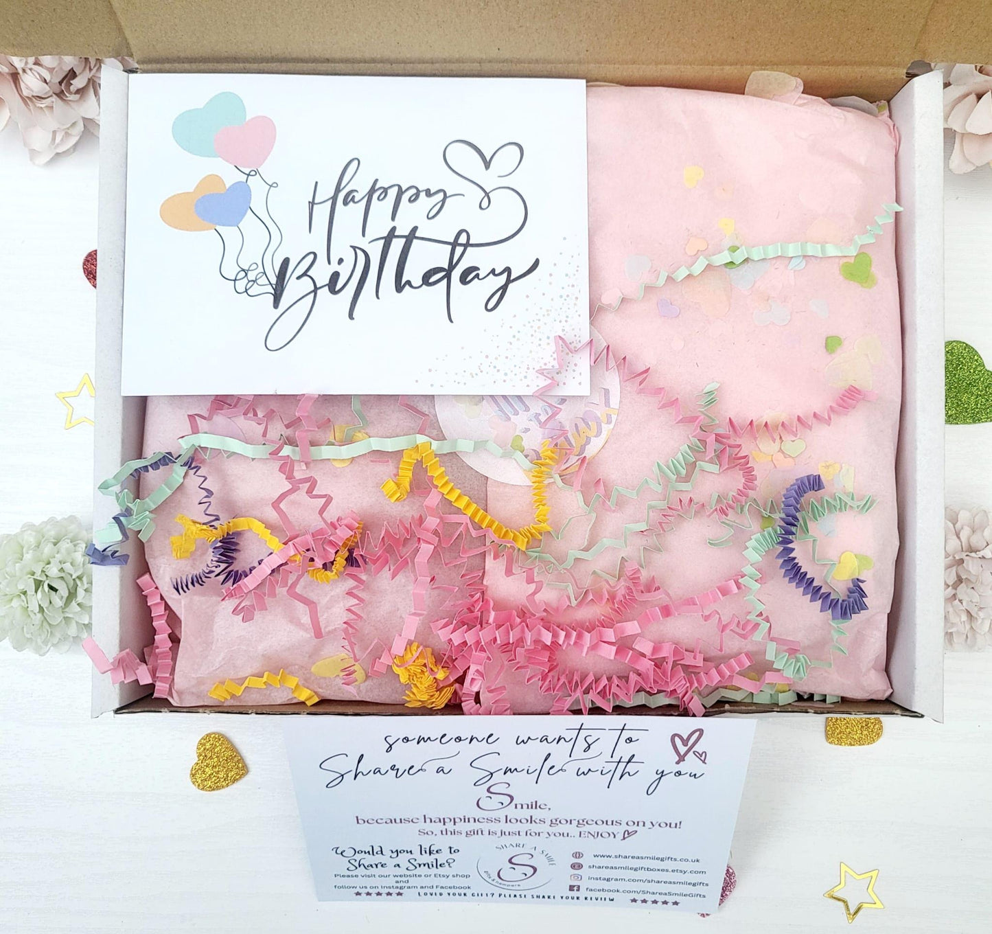 Lavender Blue Spa Gift Box for Her: New Job, Congratulations, Colleague Relaxation Pamper Hamper