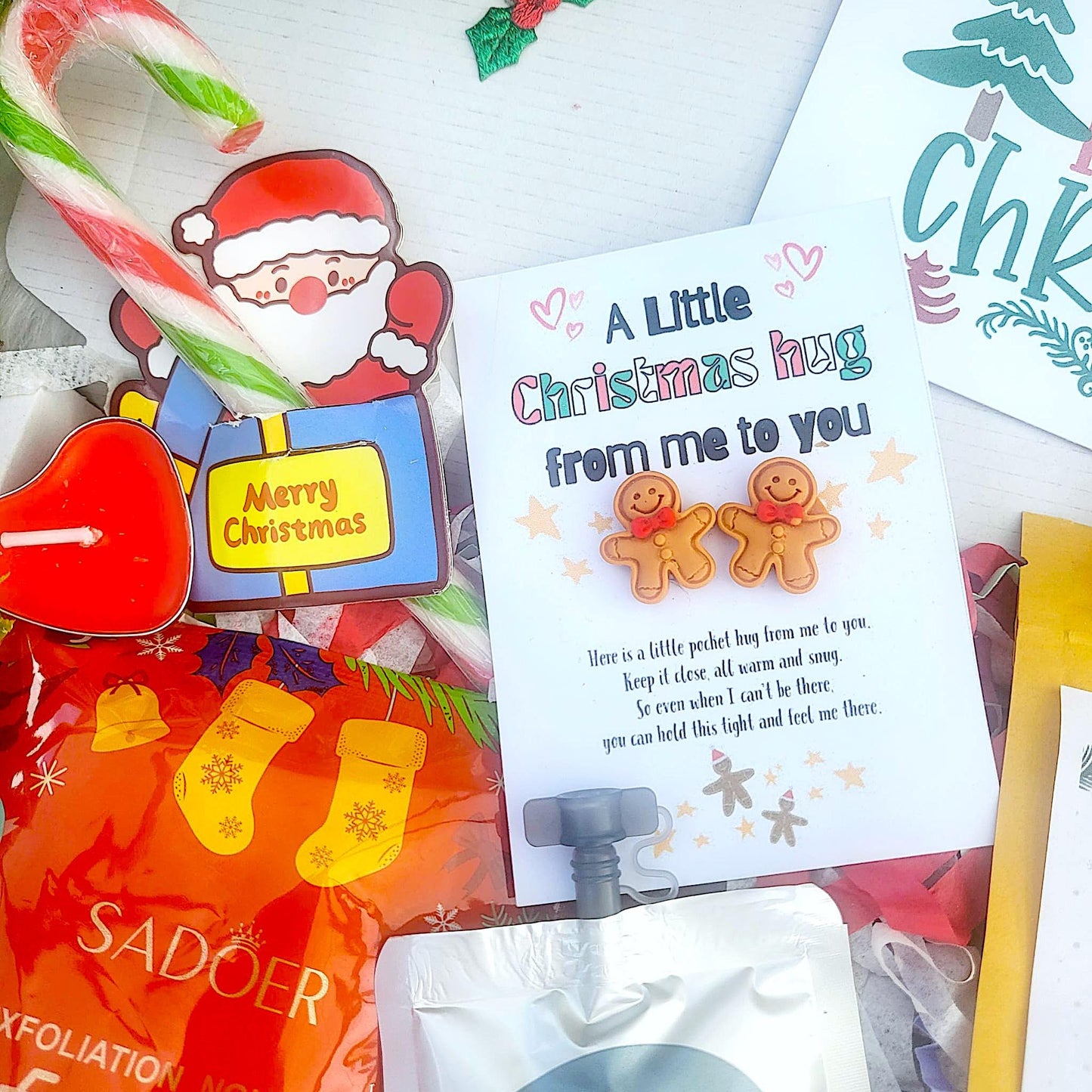 Secret Santa Cosy CHRISTMAS HAMPER, Christmas Spa Gift Box, Christmas Treats Gift Box, Christmas Hug in a Box, Christmas Socks Spa Gift Box