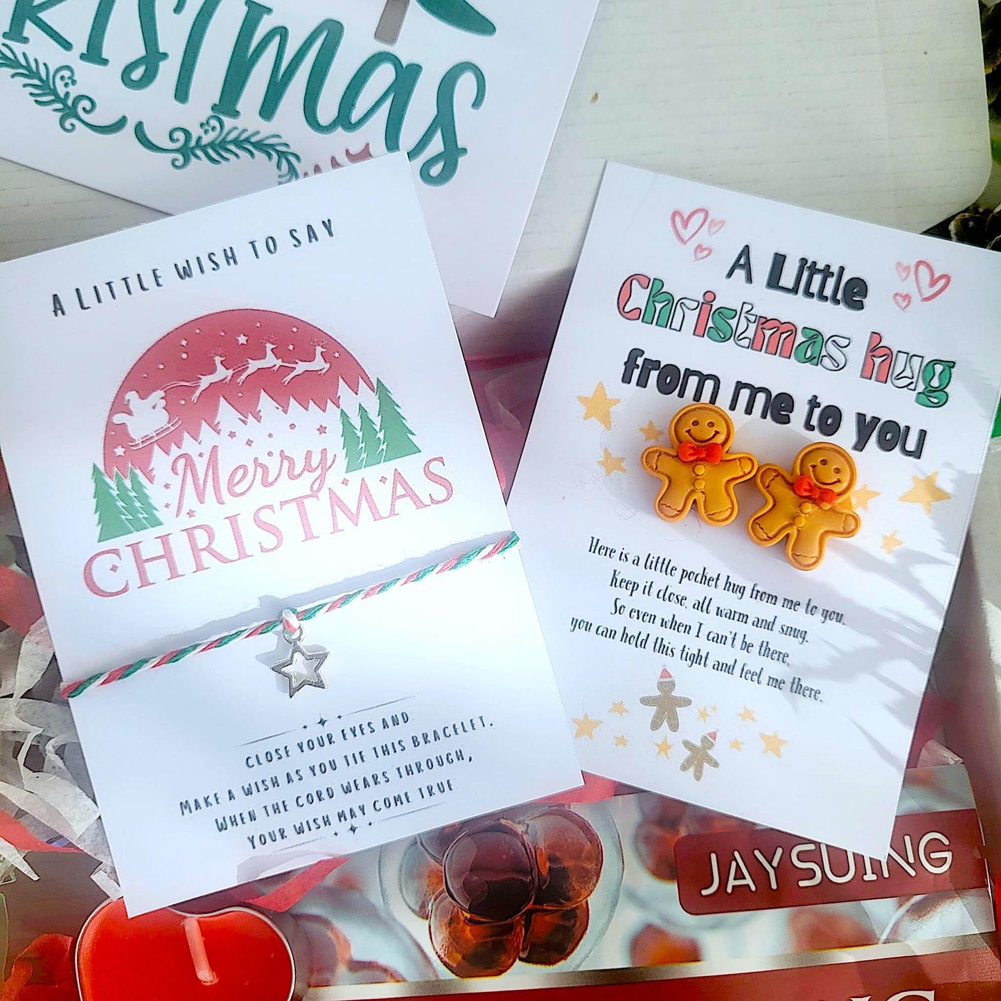 CHRISTMAS HAMPER, Christmas Spa Gift Box for Her, Cosy Christmas Hug in a Box, Christmas Socks Spa Gift Box, Secret Santa Gift for Her