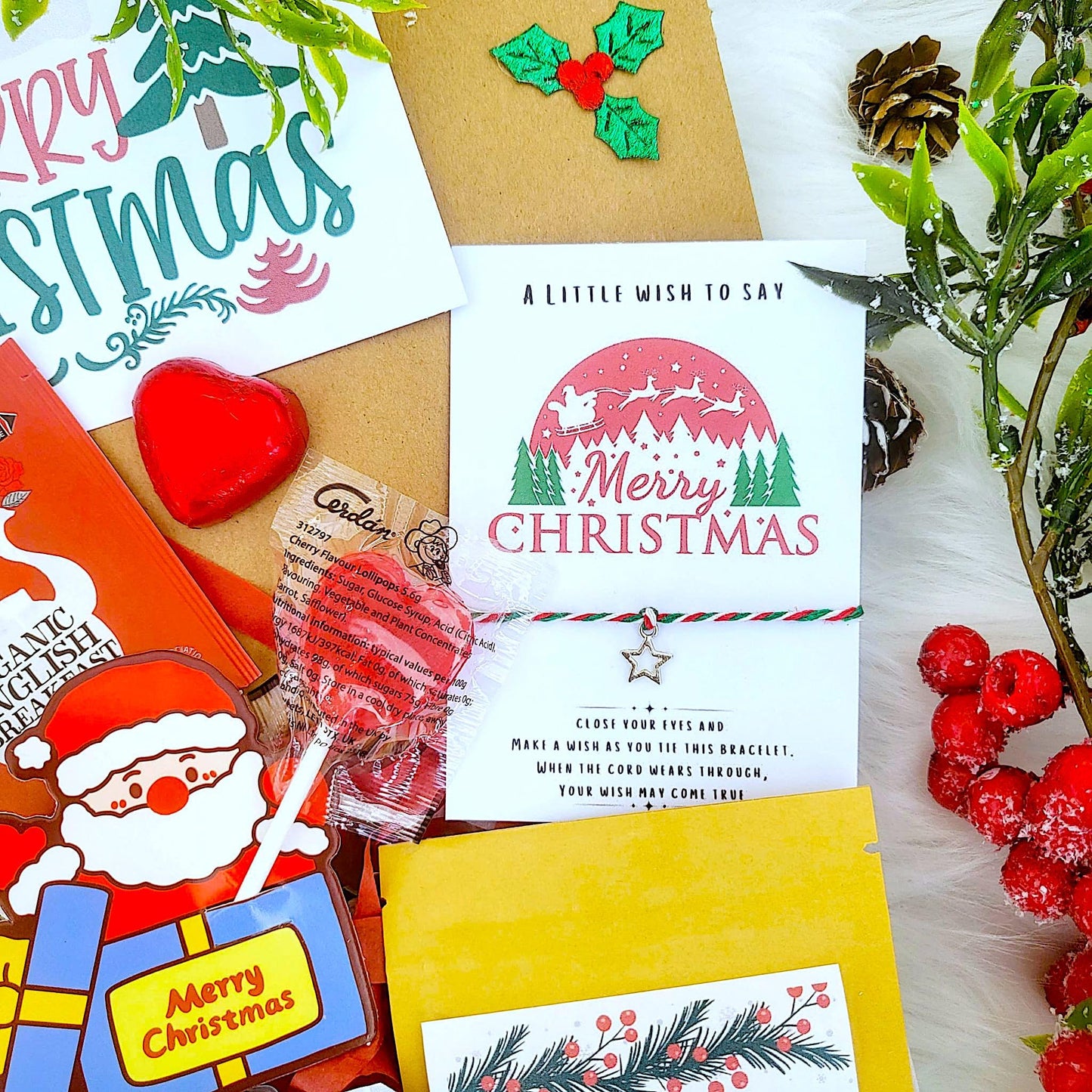 Secret Santa Gift, Mini Christmas Hamper, Christmas Socks Gift Box, Christmas Eve Spa Gift, Christmas Hug in a Box, Christmas Socks