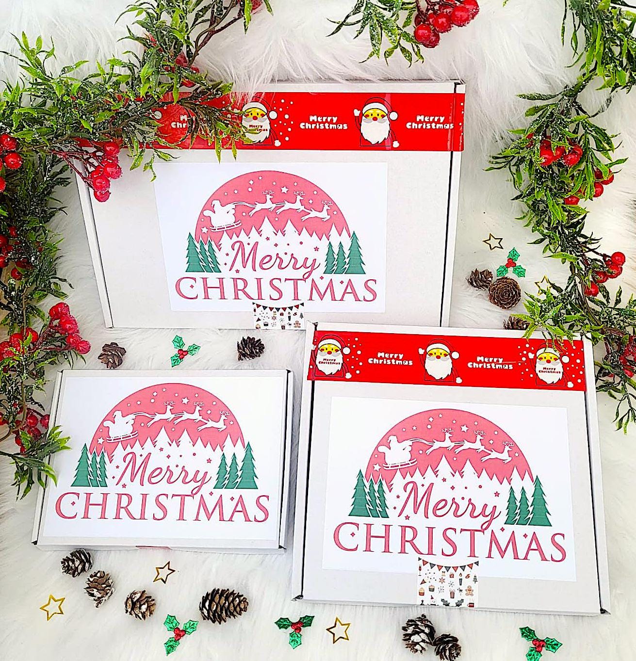 Secret Santa Cosy CHRISTMAS HAMPER, Christmas Spa Gift Box, Christmas Treats Gift Box, Christmas Hug in a Box, Christmas Socks Spa Gift Box