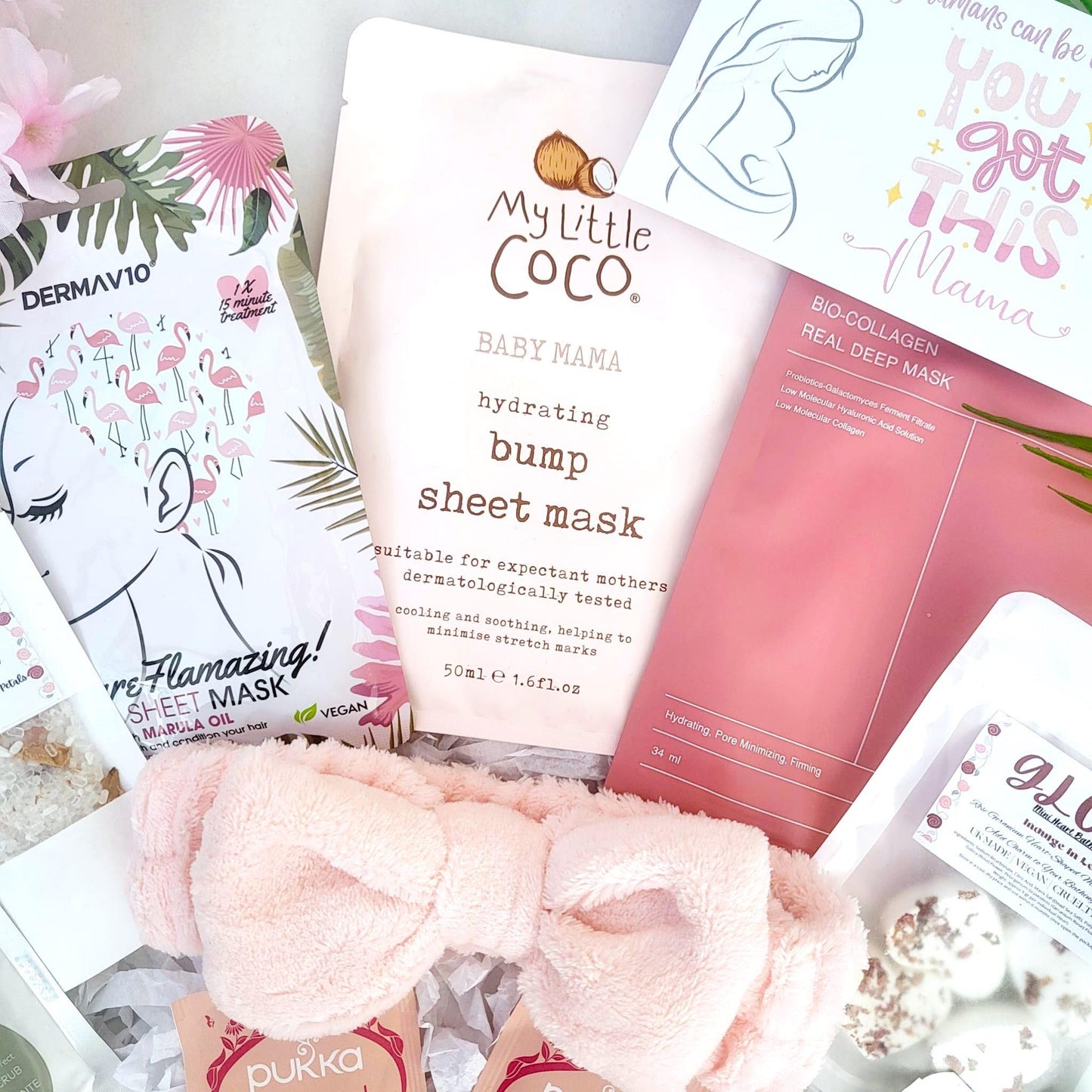 Pregnancy Spa Gift Box: Pamper Hamper for Mum-to-Be with Belly Mask