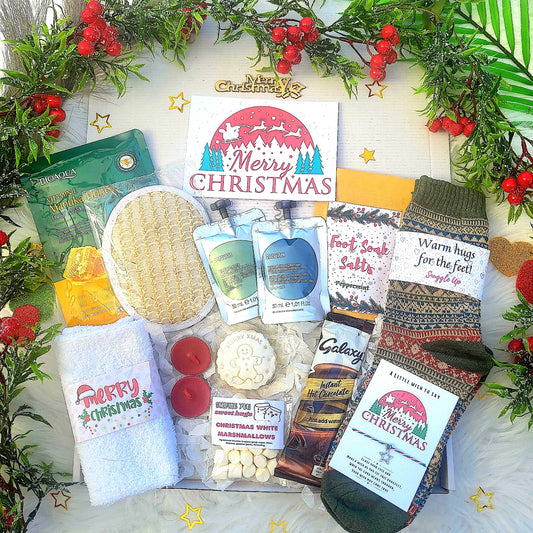 Christmas Wishes Spa Pamper Hamper | Cosy Christmas Hug in a Box