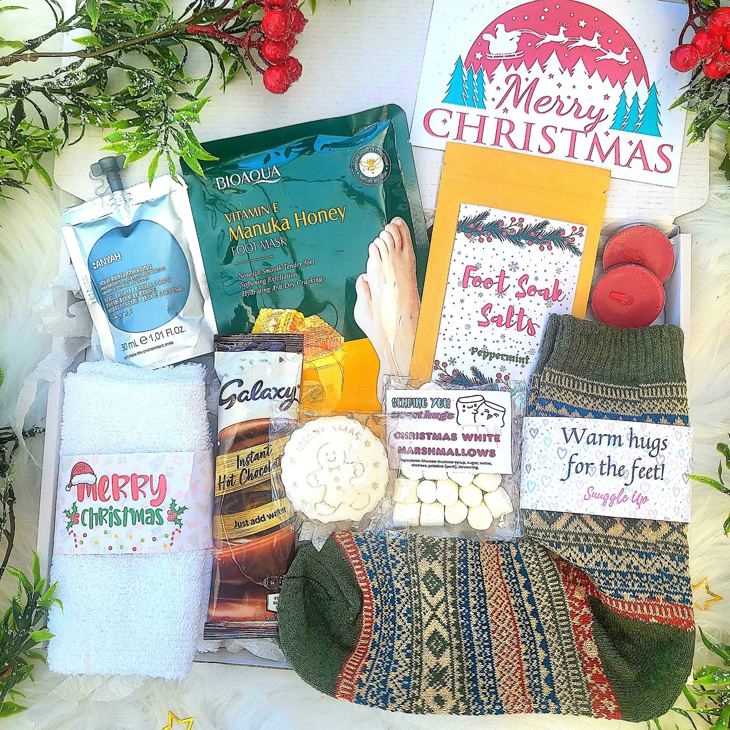 Christmas Festive Hamper | Christmas Socks Spa Gift Box