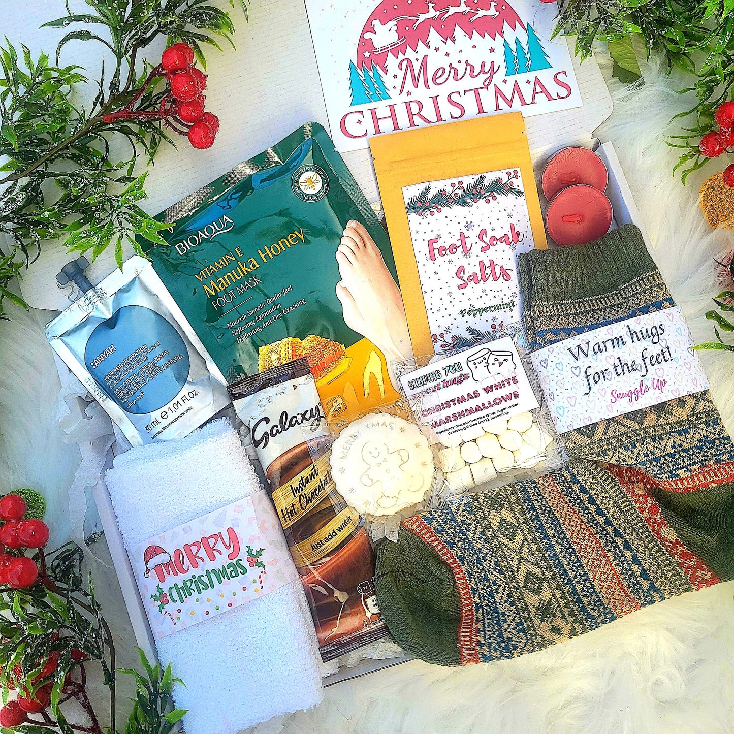 Christmas Festive Hamper | Christmas Socks Spa Gift Box