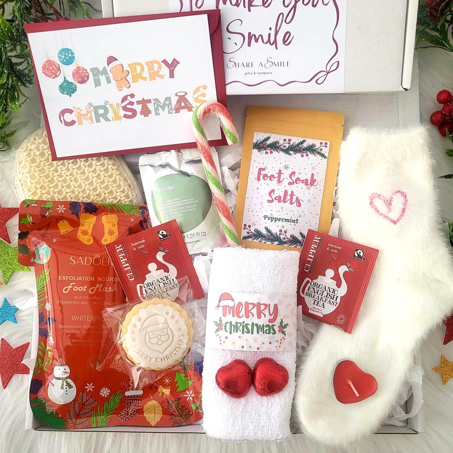 COSY CHRISTMAS Pamper Hamper | Festive Self Care Gift Box | Xmas Spa Set
