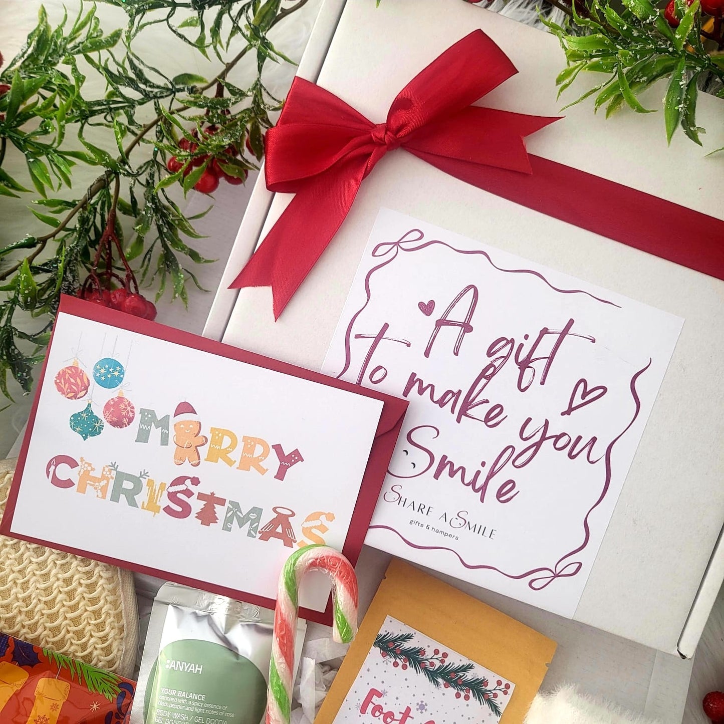 COSY CHRISTMAS Pamper Hamper | Festive Self Care Gift Box | Xmas Spa Set