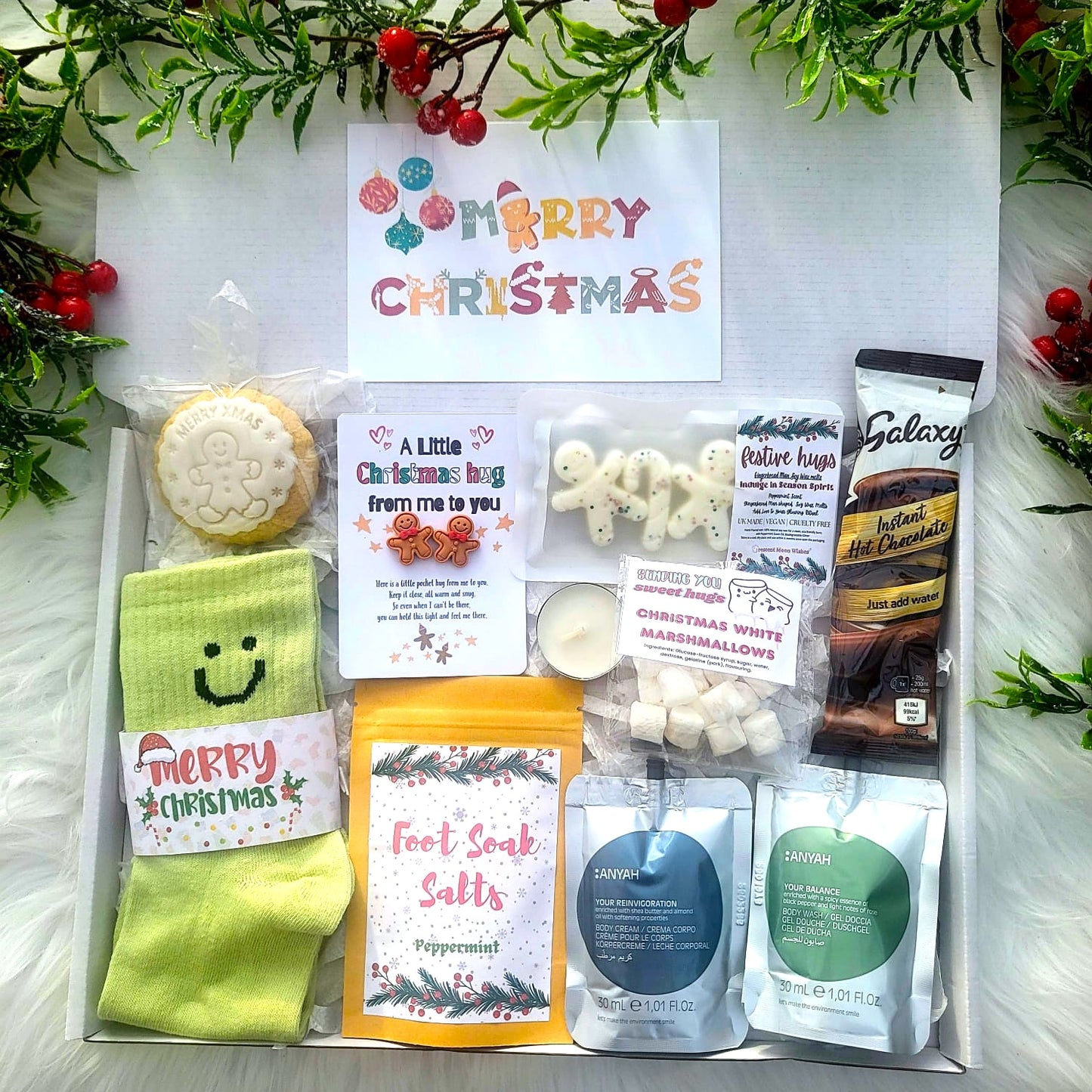 Christmas Smile Spa Gift Box | Xmas Pamper Hamper | Secret Santa Gift