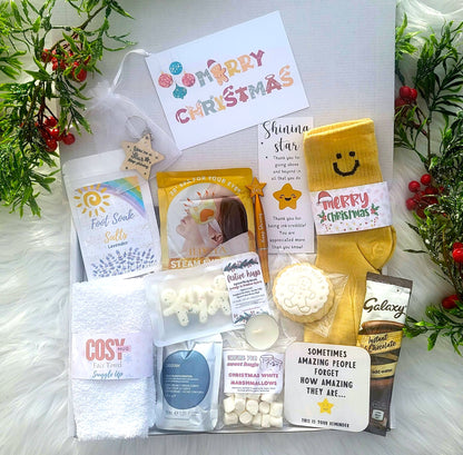 Corporate Employee Christmas Spa Gift Box | Festive Staff Appreciation Hamper | Secret Santa