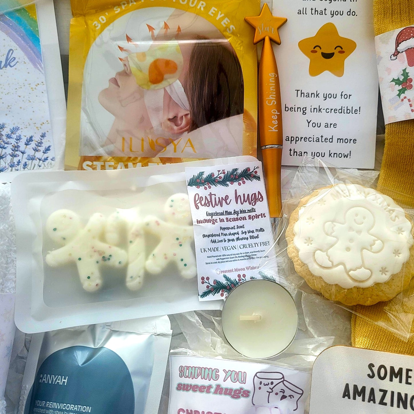 Corporate Employee Christmas Spa Gift Box | Festive Staff Appreciation Hamper | Secret Santa