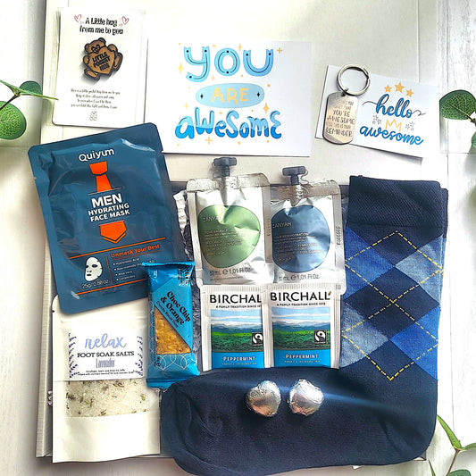Men Spa Gift Box - Self Care Package for Him - Hug in a Box - Thinking of You - You Got This