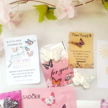Sending Butterfly Sunshine Hug in a Box | Birthday Pamper Hamper | Gifts For Friends | Thinking of You | Get Well Soon | You Got This