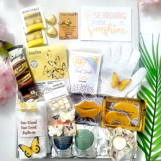 Sending Sunshine | Hug in a Box | Birthday Pamper Hamper | Gifts For Friends | Thinking of You | Get Well Soon | You Got This