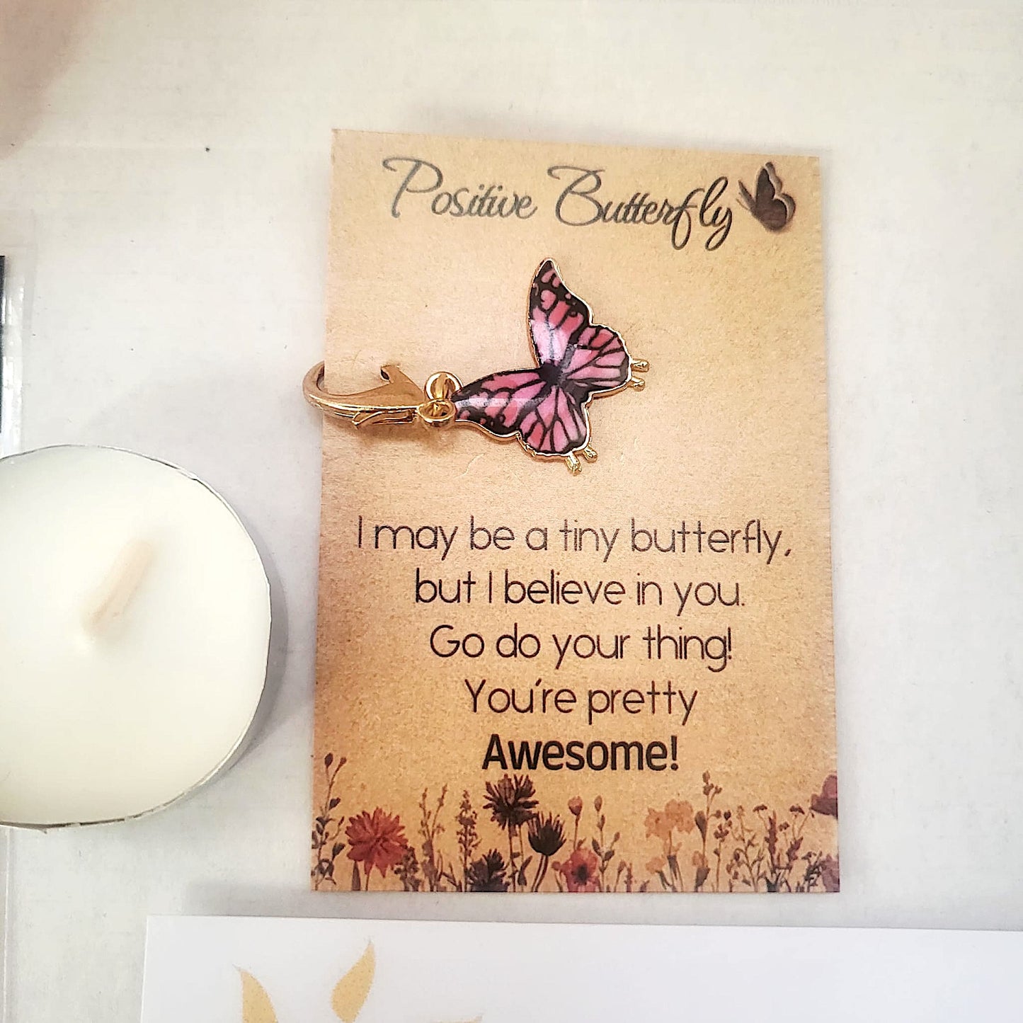 Pink Butterfly Hug in a Box – Pamper Hamper - Hygge Spa Gift - Pick Me Up - You Got This - Self Care Package