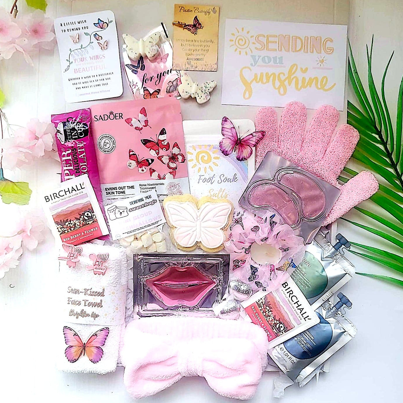 Sending Butterfly Sunshine Hug in a Box | Birthday Pamper Hamper | Gifts For Friends | Thinking of You | Get Well Soon | You Got This