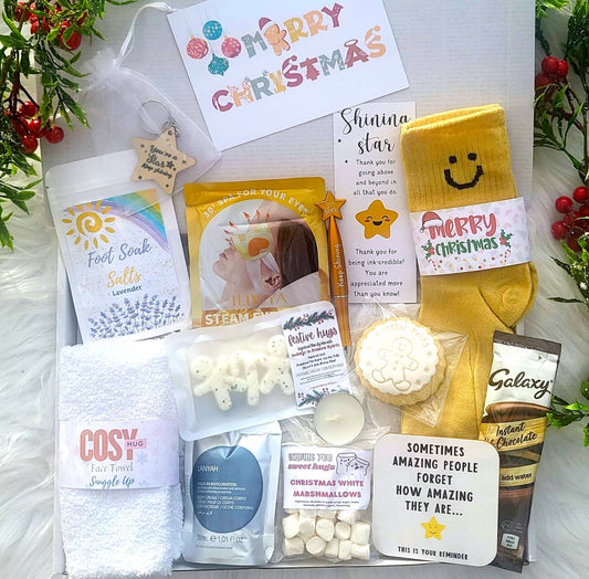 Corporate Employee Christmas Spa Gift Box | Festive Staff Appreciation Hamper | Secret Santa