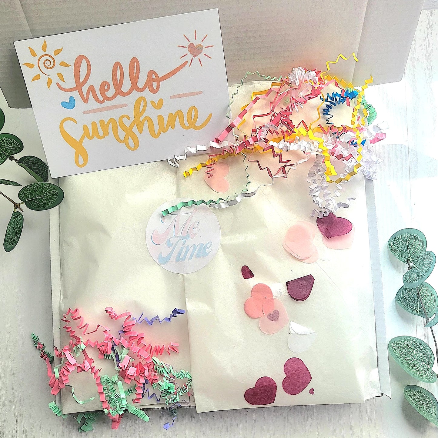 Hello Sunshine Hug in a Box | Birthday Pamper Hamper | Gifts For Friends | Thinking of You | Get Well Soon | You Got This