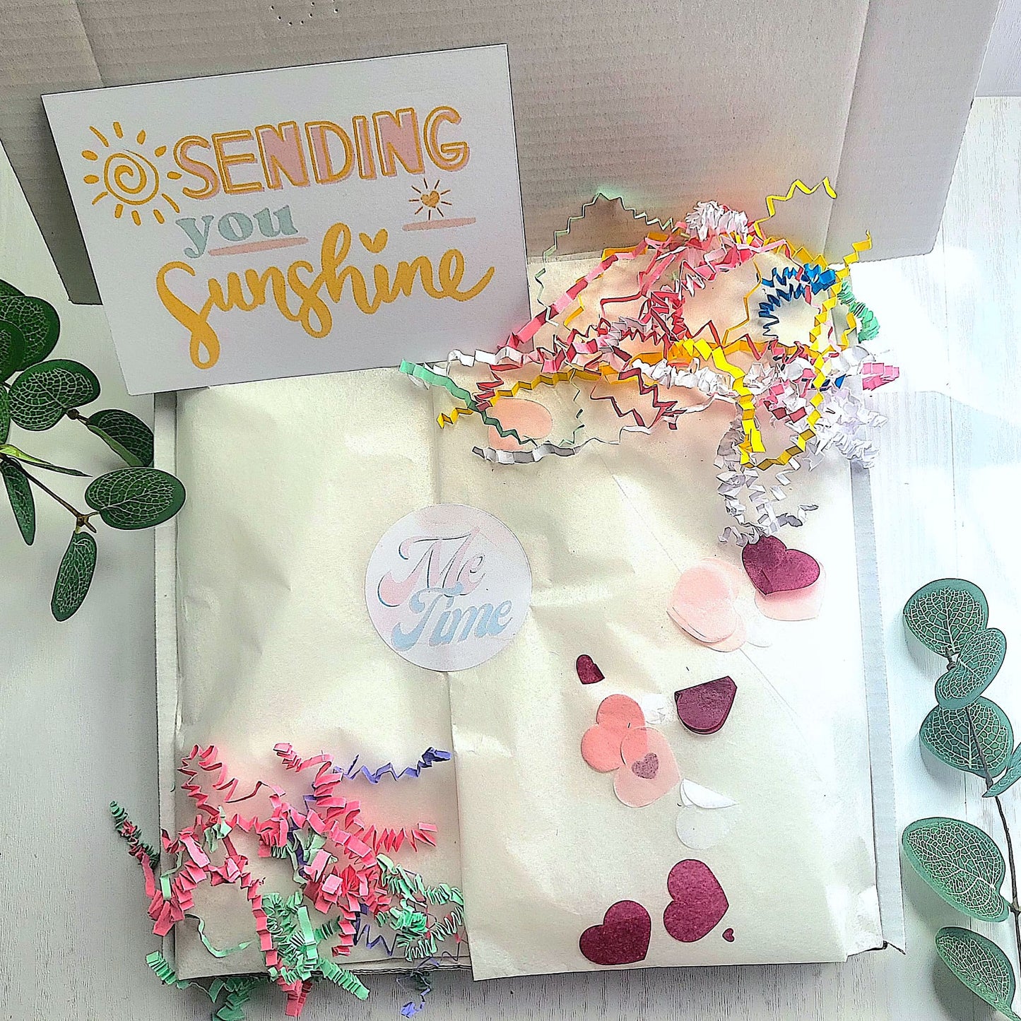 Summer Butterfly Hug in a Box – Pamper Hamper - Hygge Spa Gift - Pick Me Up - You Got This