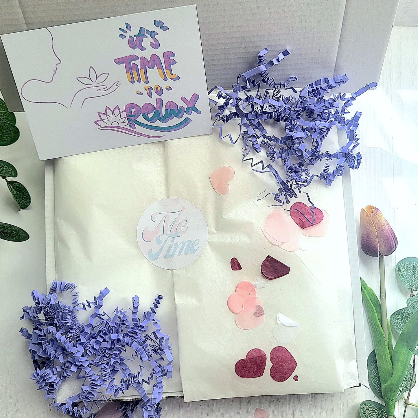 Summer Butterfly Hug in a Box – Pamper Hamper - Hygge Spa Gift - Pick Me Up - You Got This