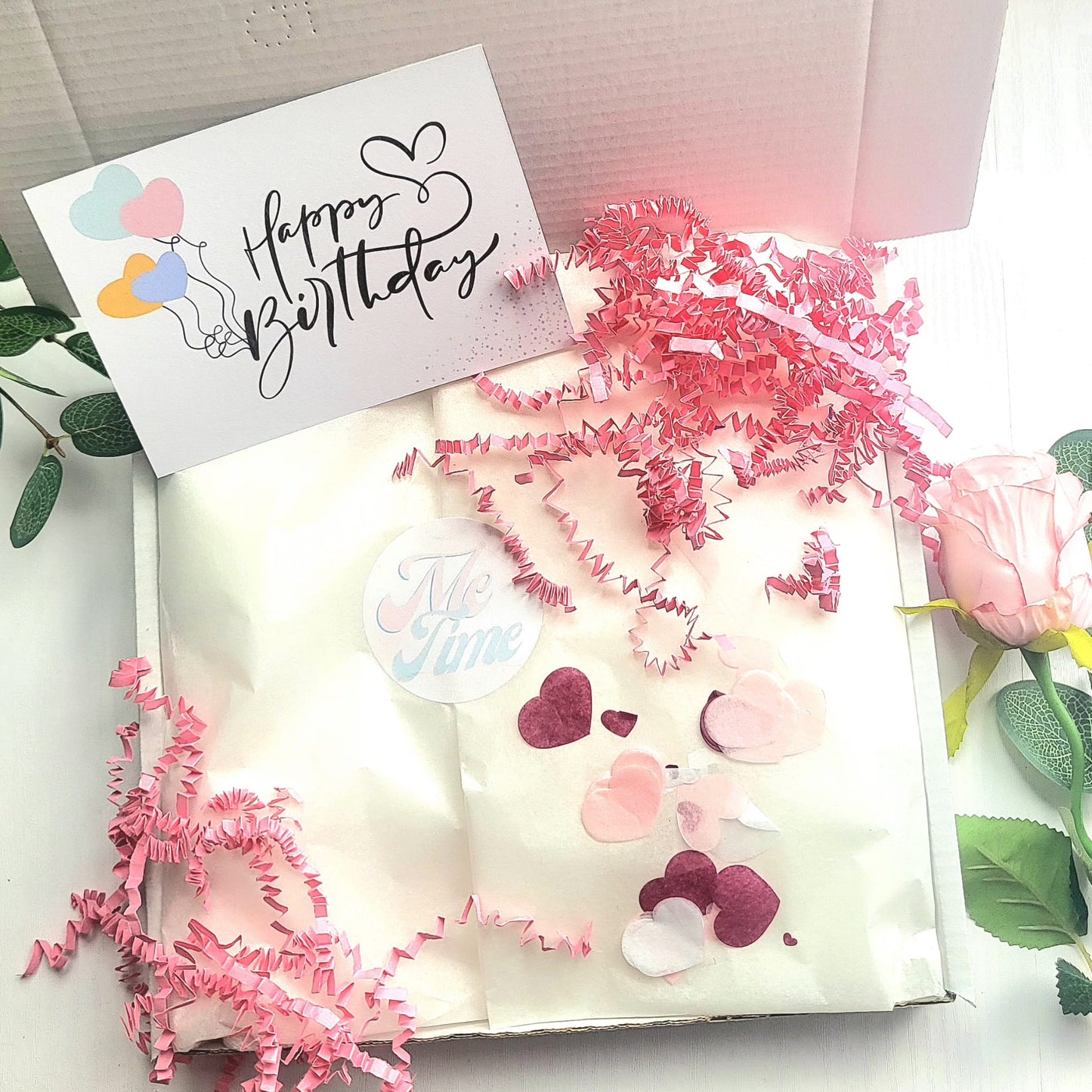 Summer Butterfly Hug in a Box – Pamper Hamper - Hygge Spa Gift - Pick Me Up - You Got This