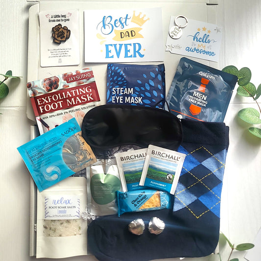 Best Dad Ever Spa Gift Box – Father’s Day Gift for Dad, Men’s Self Care Hamper, Relaxation Gift Set for Him, Pamper Box
