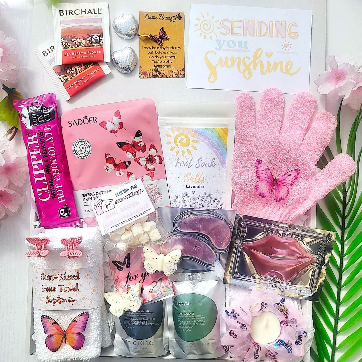 Butterfly Hug in a Box | Birthday Pamper Hamper | Gifts For Friends | Thinking of You | Get Well Soon | You Got This