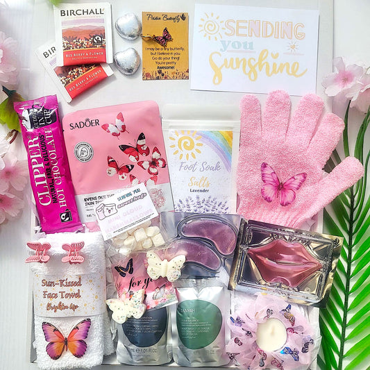 Butterfly Hug in a Box | Birthday Pamper Hamper | Gifts For Friends | Thinking of You | Get Well Soon | You Got This