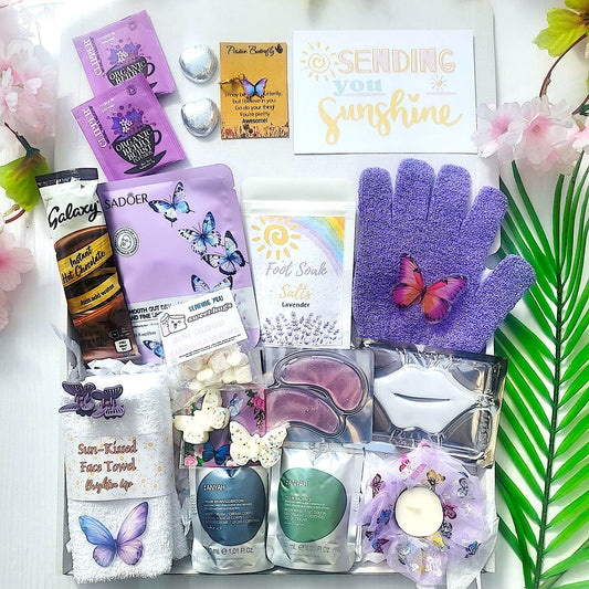 Sunshine Hug in a Box | Birthday Pamper Hamper | Gifts For Friends | Thinking of You | Get Well Soon | You Got This