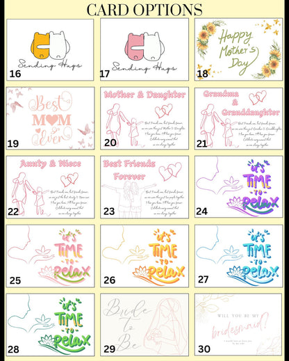 Pastel Smooth Relaxing Spa Gift Box for Women: Happy Birthday, You Got This, Hug in a Box