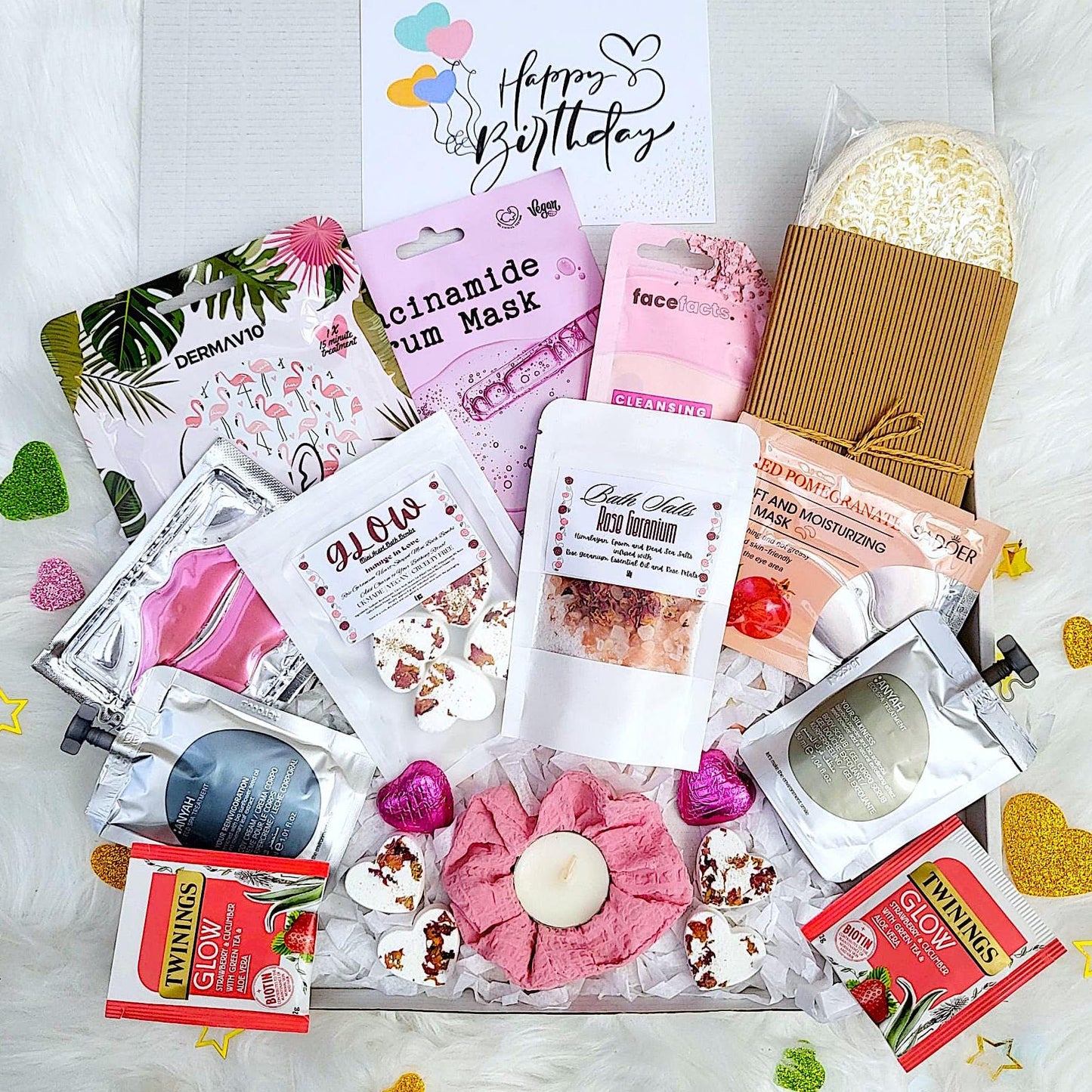 Autumn Sunshine Spa Gift Box: Self-Care Pamper Hamper, Birthday, Thinking of You