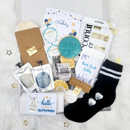 Birthday Spa Gift Box for Him: Men Pamper Hamper, Colleague, Father, Boyfriend, Brother