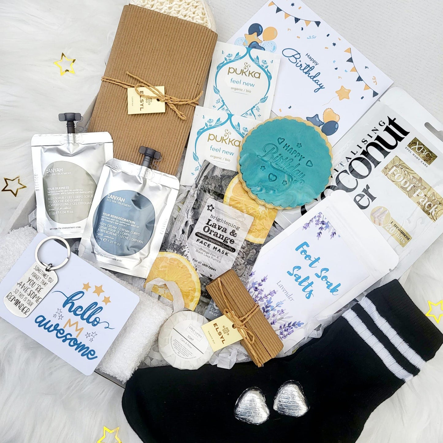 Birthday Spa Gift Box for Him: Men Pamper Hamper, Colleague, Father, Boyfriend, Brother