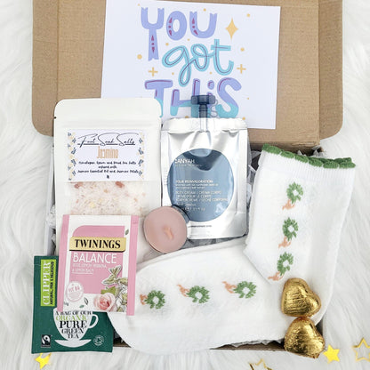 Pastel Smooth Relaxing Spa Gift Box for Women: Happy Birthday, You Got This, Hug in a Box