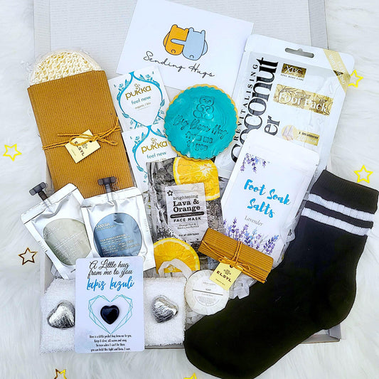 Men's Pamper Hamper Gift: Sending Hugs for Him, Thinking of You, Get Well Soon