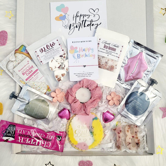Personalized 18th Birthday Spa Gift Box: Pamper Hamper with Treats & Number Wax Melts