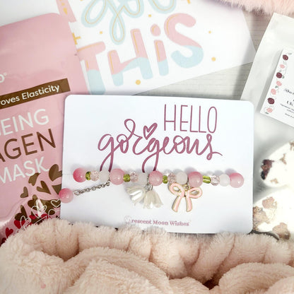 Ultimate Spa Care Package Gift Box: Rose Quartz Warm Love Hug in a Box