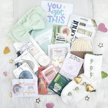 Pastel Smooth Relaxing Spa Gift Box for Women: Happy Birthday, You Got This, Hug in a Box