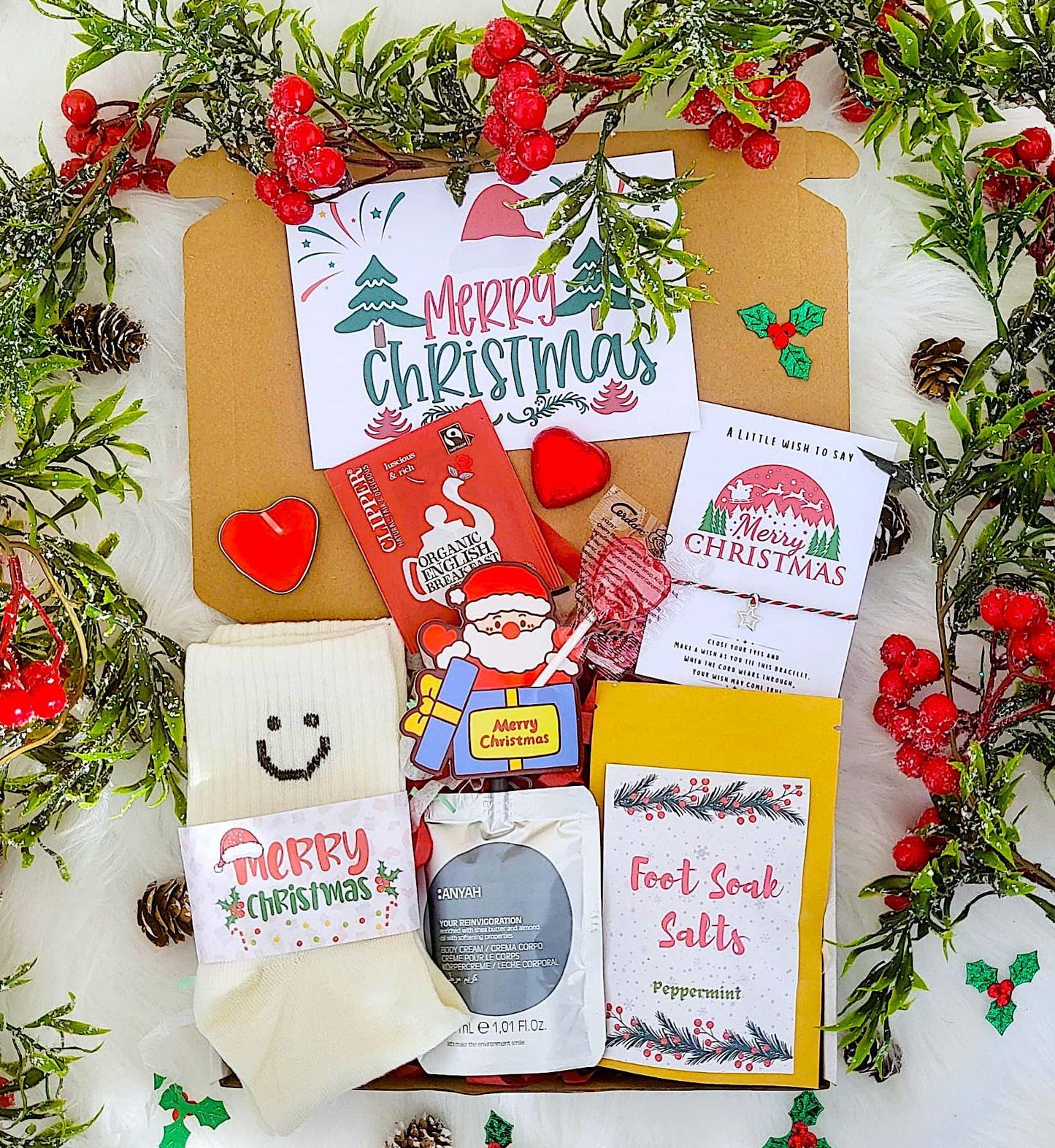 Christmas Bear Hug  in a Box | Secret Santa Spa Gift Box