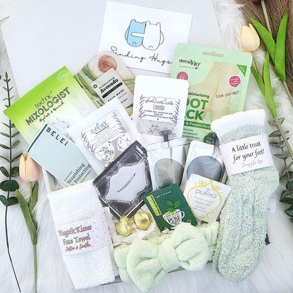 Retirement Spa Pamper Hamper: Next Chapter, Colleague Leaving, Coworker Leaving Gift Box