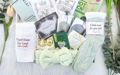 Retirement Spa Pamper Hamper: Next Chapter, Colleague Leaving, Coworker Leaving Gift Box