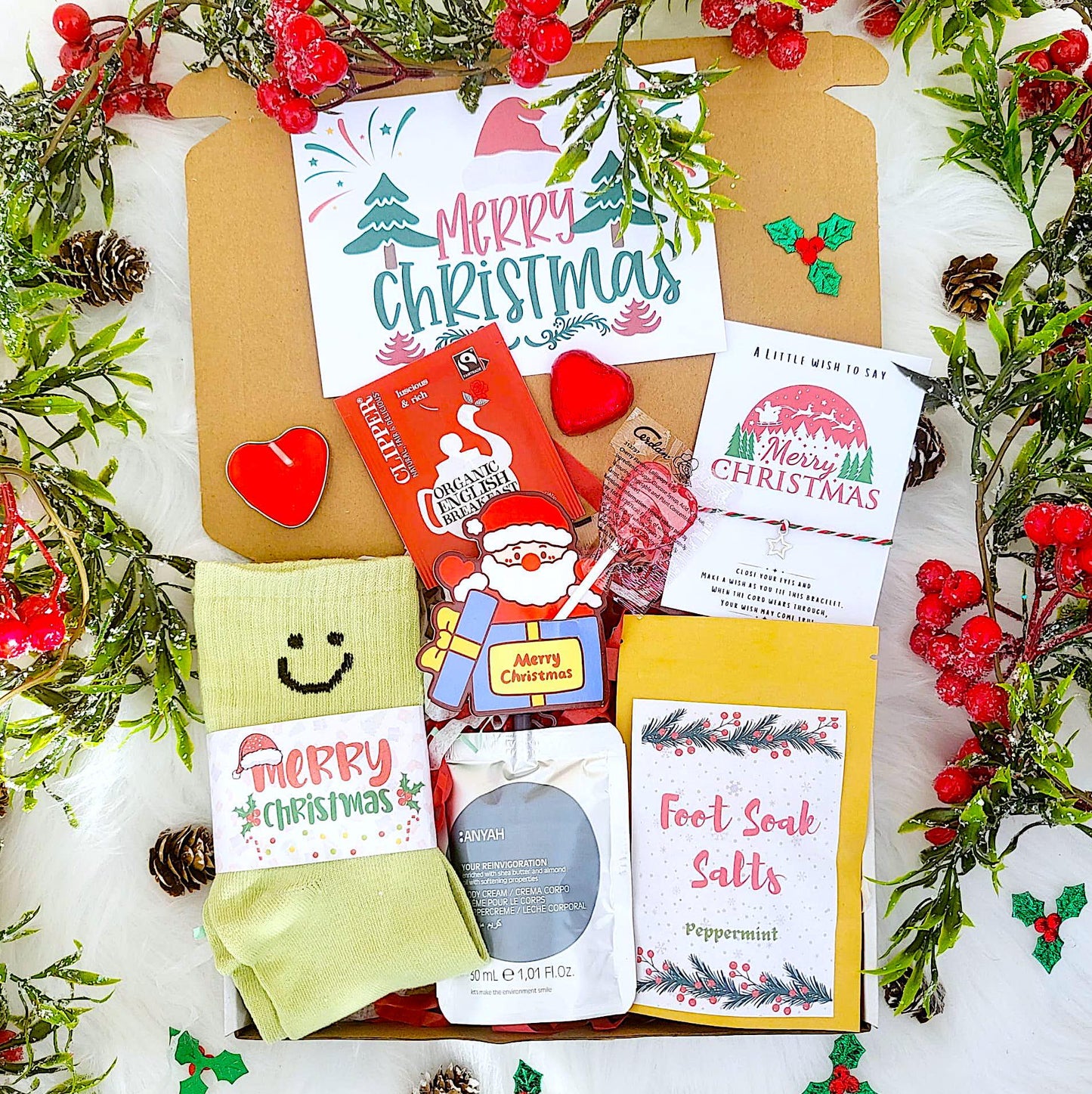 Christmas Bear Hug  in a Box | Secret Santa Spa Gift Box