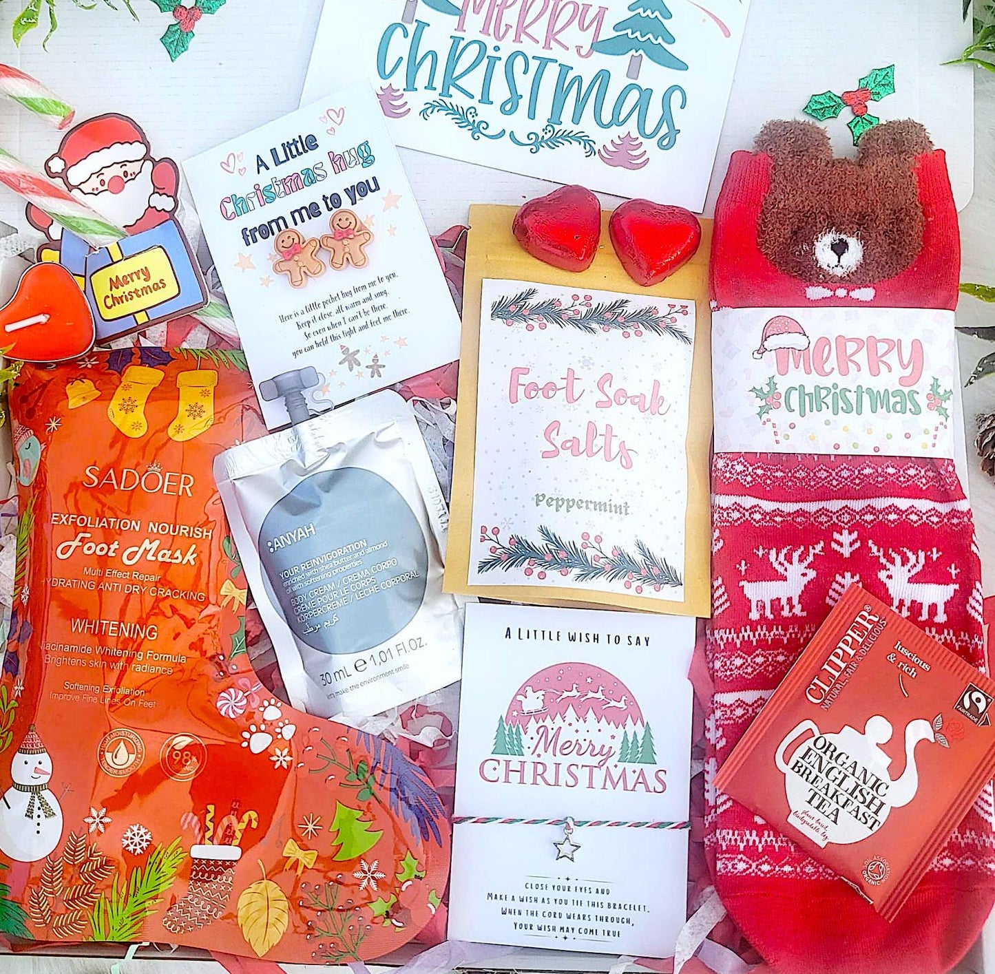 Christmas Bear Hug  in a Box | Secret Santa Spa Gift Box