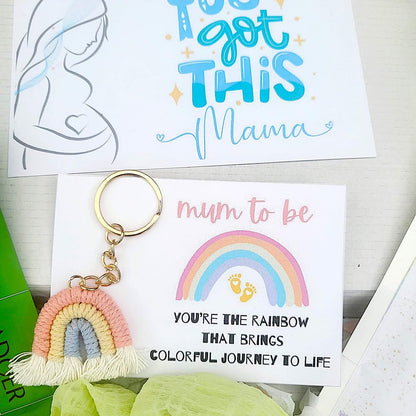 Glowing Mum-to-Be Spa Gift Box: Pregnancy Pamper Set, Rose Quartz Protection, Pregnancy Essentials
