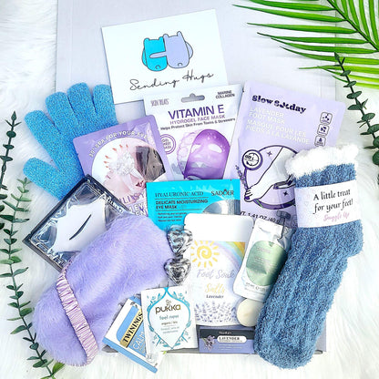 Lavender Spa Gift Box: Self-Care, Sleep Well, Sending Hugs