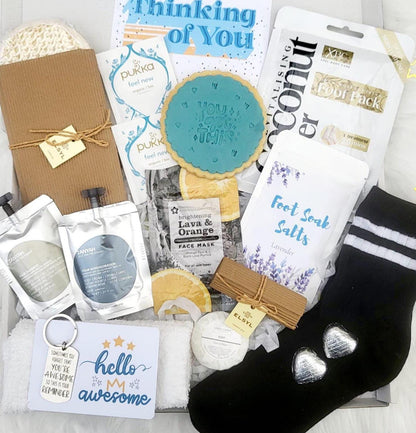 Men Hug in a Box: Chemotherapy Care Package, Get Well Soon, Exam Support Gift, You Got This
